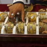 Gold prices today inched closer to Rs 31,500 mark after falling Rs 20.