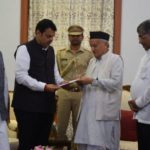 Fadnavis drove to Raj Bhavan in south Mumbai and submitted his resignation to Governor Bhagat Singh Koshyari, sources said.