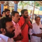 Ayyappa devotees holding a prayer session at the Valiyakoickal Sastha temple at Pandalam on Thursday morning.