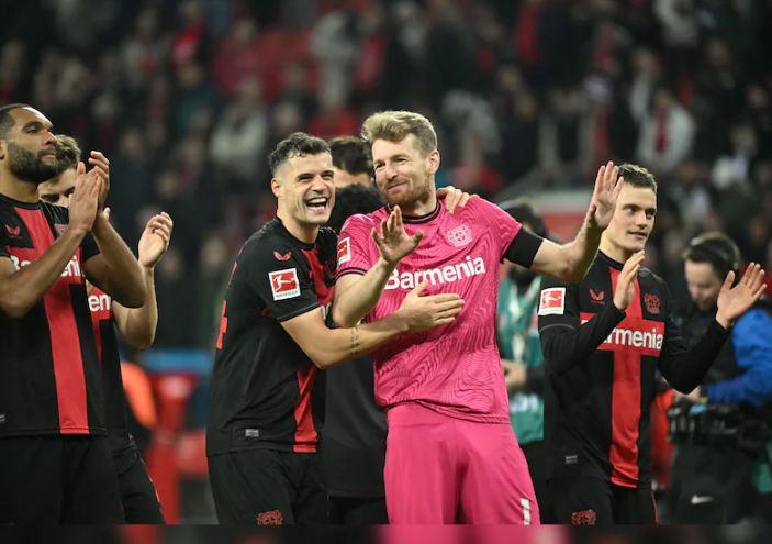 Team Bayer Leverkusen in action