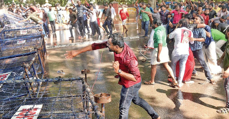 Violent clash erupts between DYFI and YC workers in Thiruvananthapuram, leaving eight injured. Police detain nine individuals as tensions escalate.