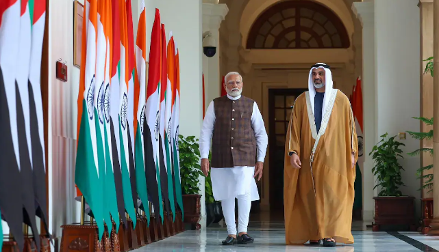 Abu Dhabi Crown Prince Sheikh Khaled met PM Modi to discuss enhancing UAE-India relations. Learn about his background and investments.