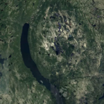 The large, spherical pit discovered in Quebec on Google Maps is under investigation as a possible meteorite impact crater.
