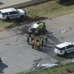 After a multi-car crash in Texas, an SUV burst into flames, killing four Indian nationals. Authorities are using DNA testing to identify the victims.