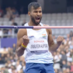 Praveen Kumar secures gold in men's high jump T64 at Paris Paralympics 2024, setting an Asian record.