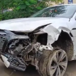 Audi owned by BJP chief's son crashes in Nagpur; two arrested, three fled. Investigation ongoing.
